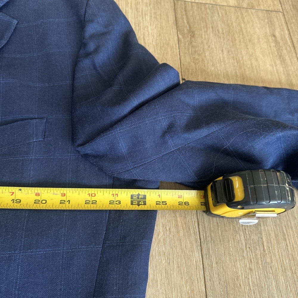 Lauren Ralph Lauren Men's Sport Coat Silk/Wool Blend 46XL Blue Large Check - Picture 6 of 8